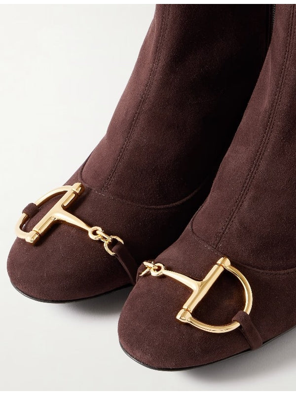 Gucci Brown Ankle Boots - Image 3