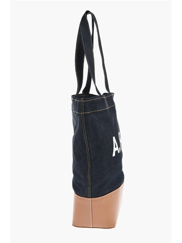 A.P.C. Navy Tote Bags - Image 2