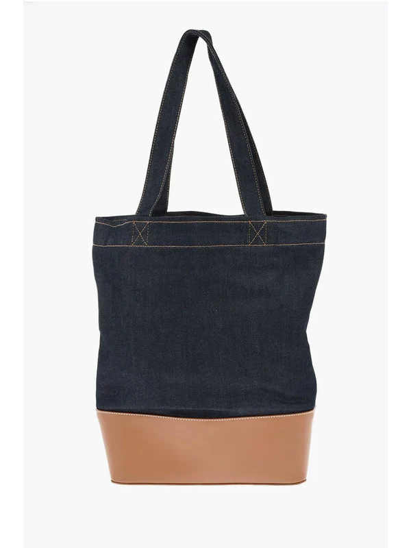 A.P.C. Navy Tote Bags - Image 3