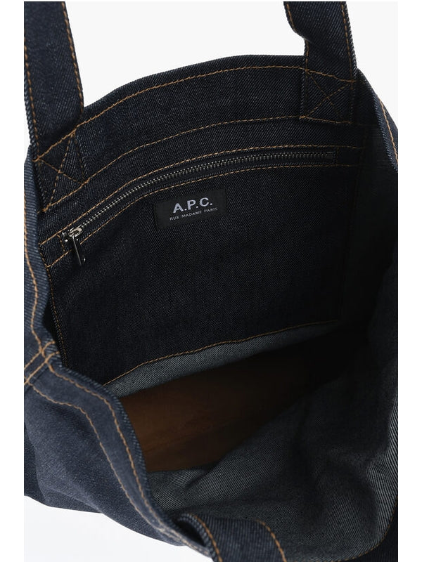 A.P.C. Navy Tote Bags - Image 5