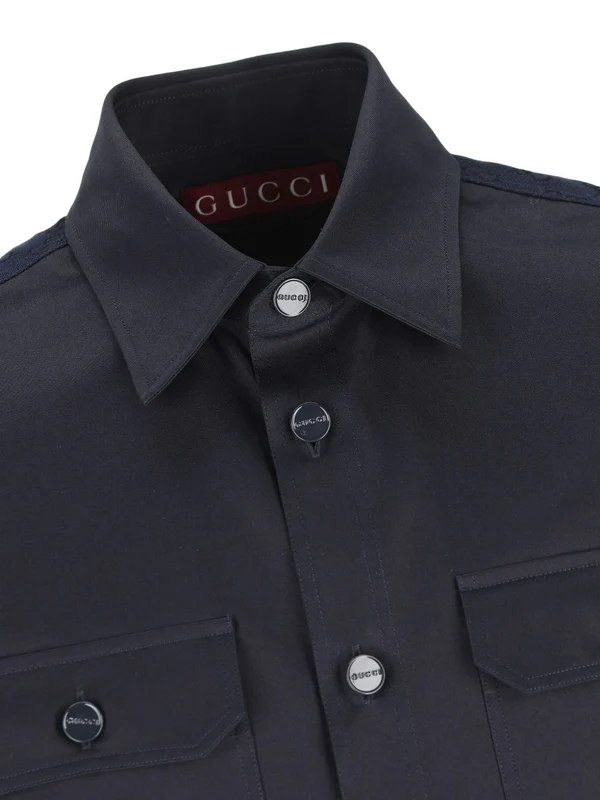 Gucci Navy Shirts - Image 3