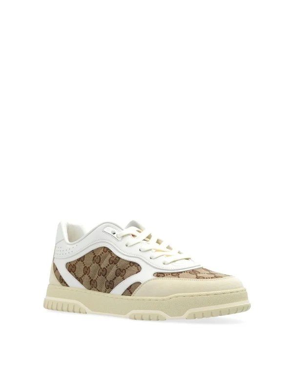 Gucci Beige Low Top Sneakers - Image 2