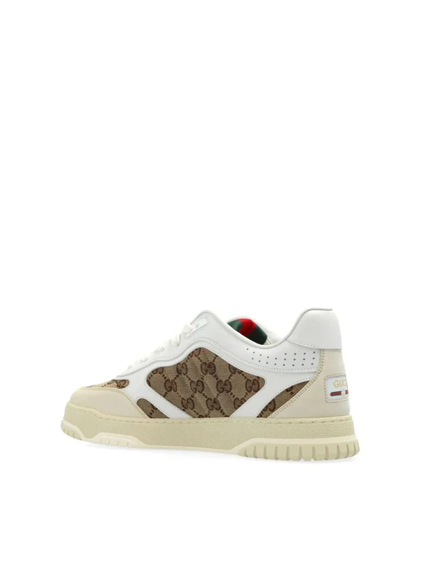 Gucci Beige Low Top Sneakers - Image 3