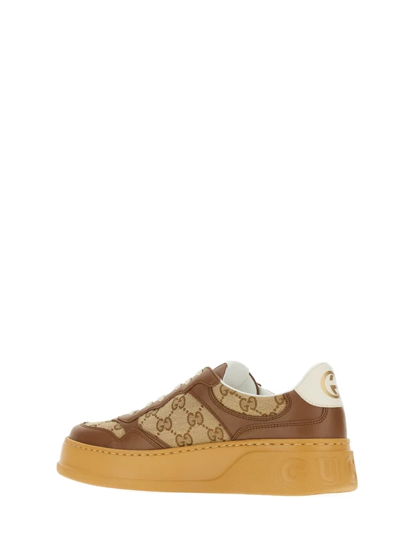 Gucci Brown Low Top Sneakers - Image 3
