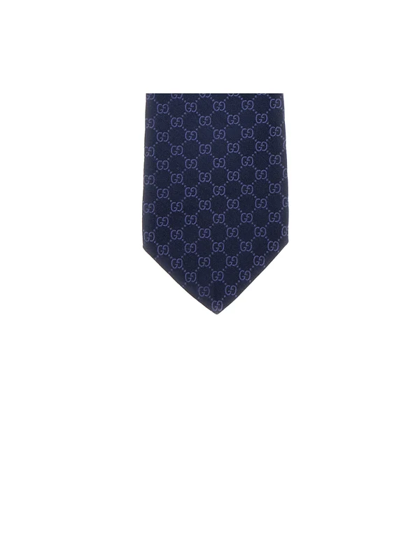 Gucci Navy Neck Ties - Image 3