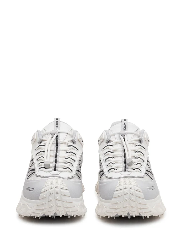 Moncler Grey Low Top Sneakers - Image 2