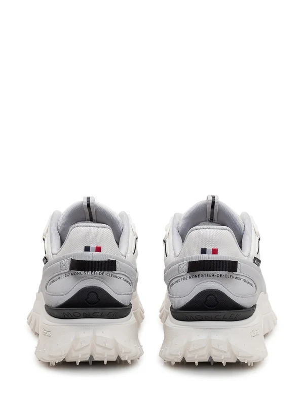 Moncler Grey Low Top Sneakers - Image 3