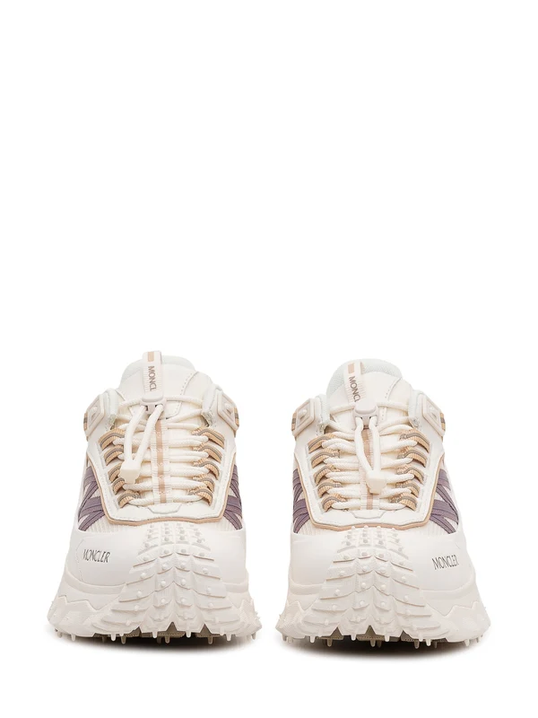 Moncler White Low Top Sneakers - Image 2