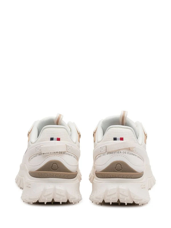 Moncler White Low Top Sneakers - Image 3