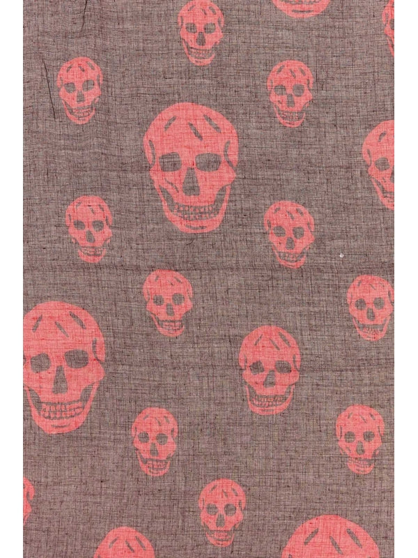 Alexander Mcqueen Burgundy Wool Mufflers - Image 3