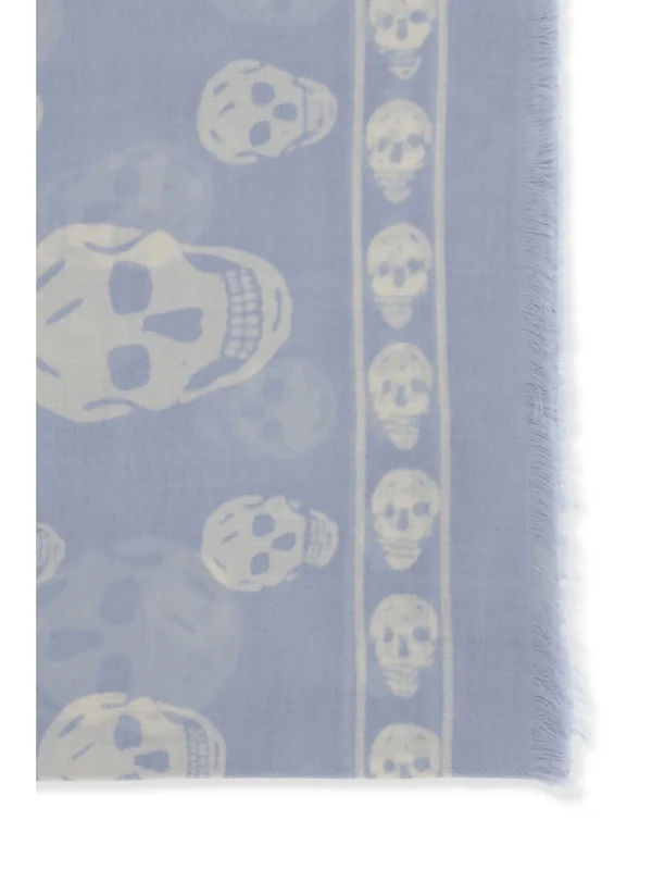 Alexander Mcqueen Blue Other Fabric Mufflers - Image 3