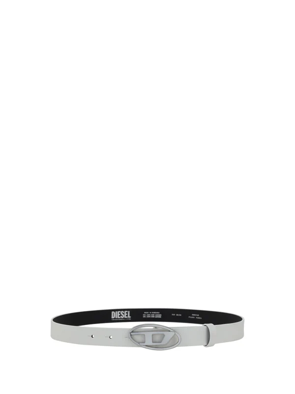 Diesel White Leather Belts - Image 2