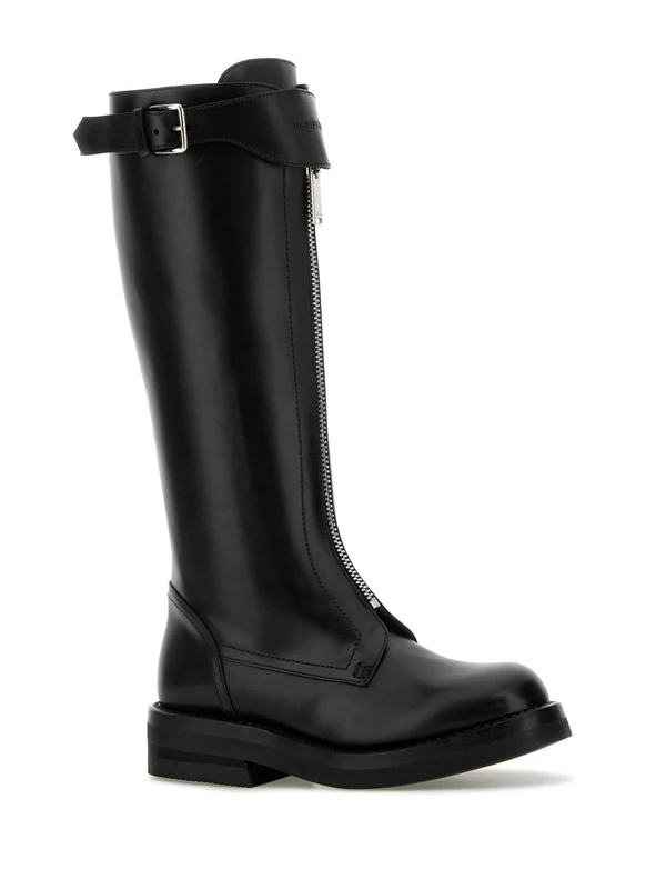 Alexander Mcqueen Black High Boots - Image 2