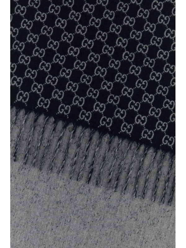 Gucci Black Wool Mufflers - Image 2