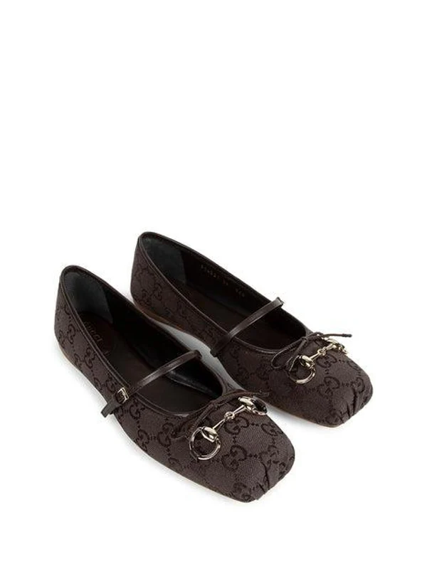 Gucci Brown Flat Shoes - Image 3