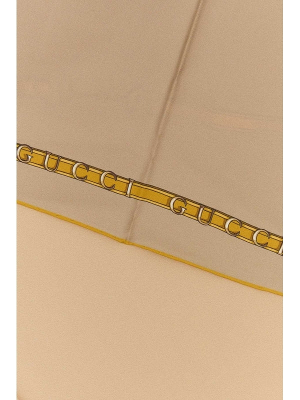 Gucci Beige Silk Mufflers - Image 2