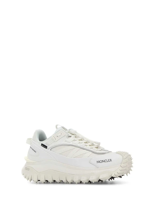 Moncler White Low Top Sneakers - Image 2