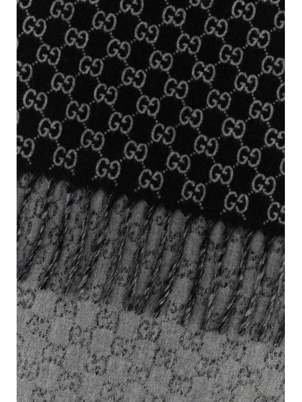 Gucci Black Wool Mufflers - Image 2