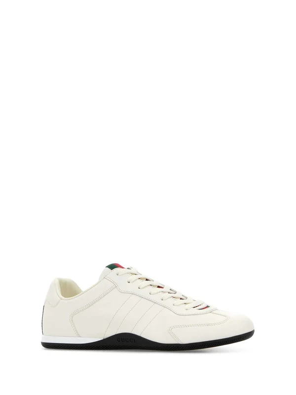 Gucci White Low Top Sneakers - Image 2