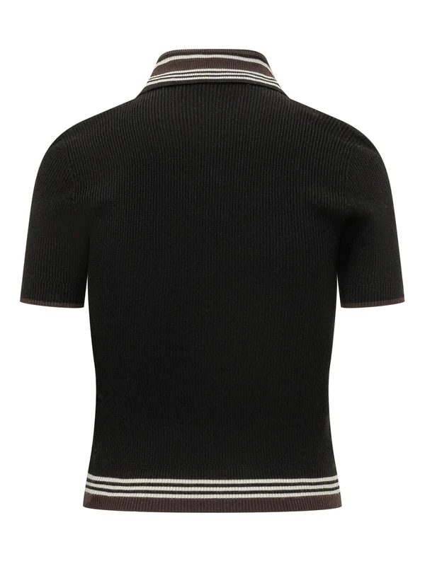 Amiri Black Polo Shirts - Image 2