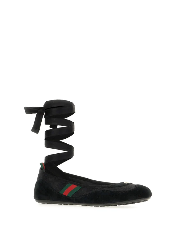 Gucci Black Flat Shoes - Image 2
