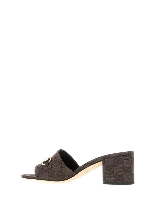 Gucci Brown Sandal Heels - Image 2