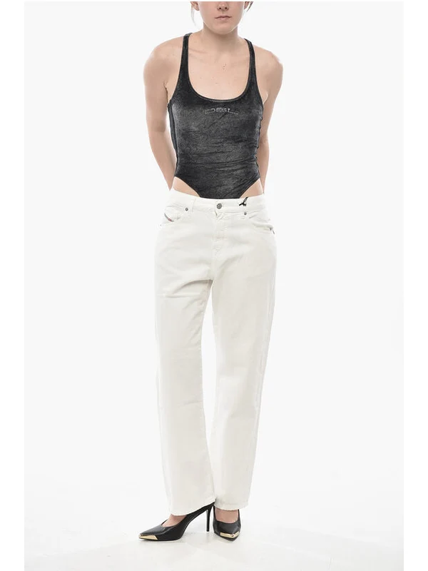 Diesel White Denim Pants - Image 4