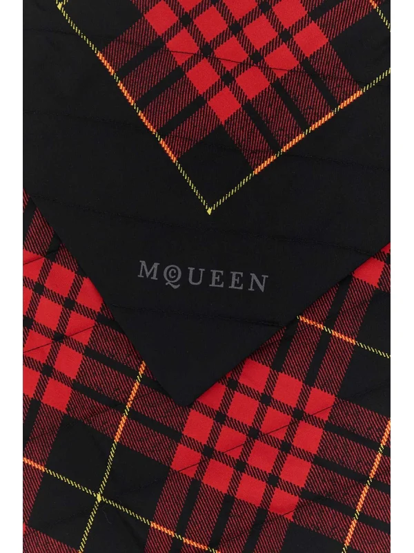 Alexander Mcqueen Red Silk Mufflers - Image 2