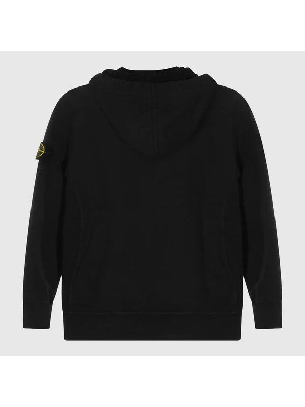 Stone Island Black Hoodies - Image 2