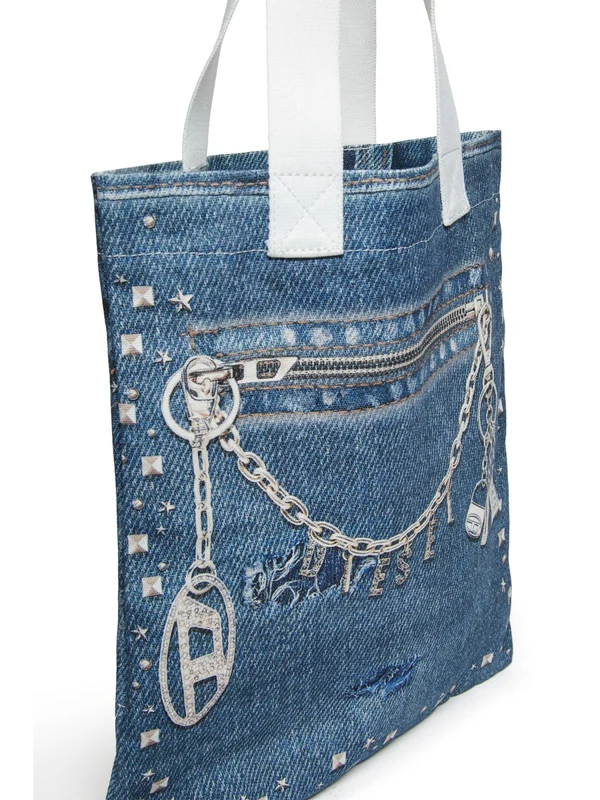 Diesel Blue Tote Bags - Image 3