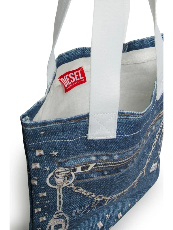 Diesel Blue Tote Bags - Image 4
