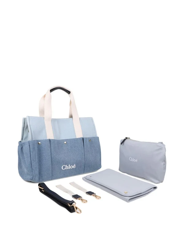 Chloe Blue Tote Bags - Image 3