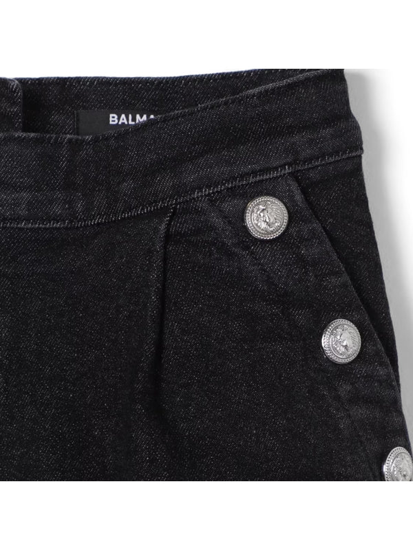 Balmain Grey Denim Pants - Image 2