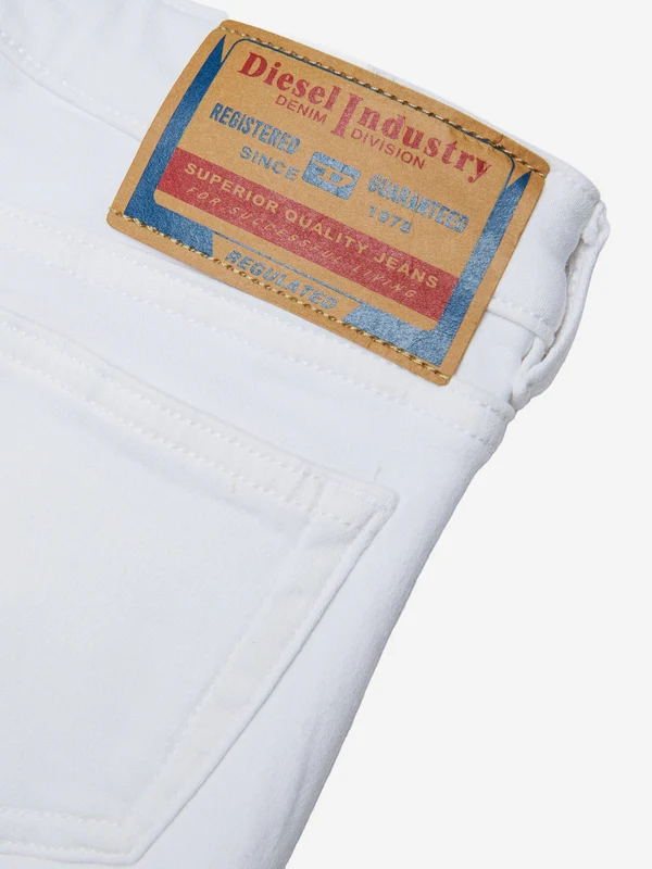 Diesel White Denim Pants - Image 3