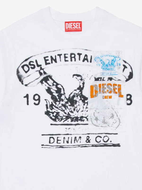 Diesel White Half Sleeve - Image 3