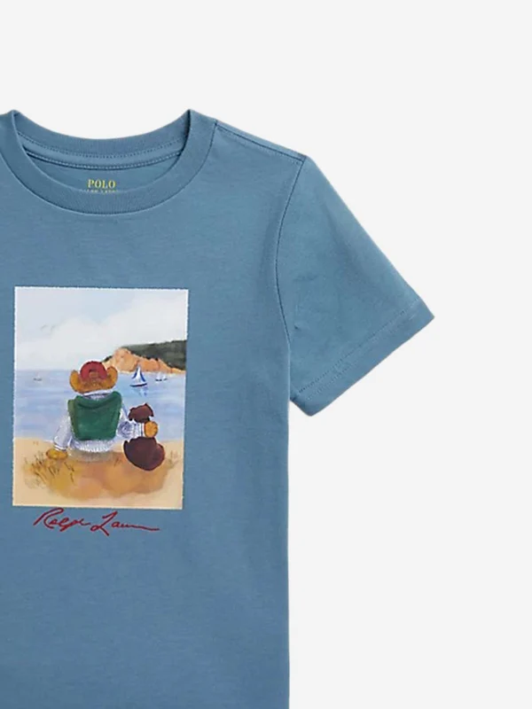 Polo Ralph Lauren Blue Half Sleeve - Image 3