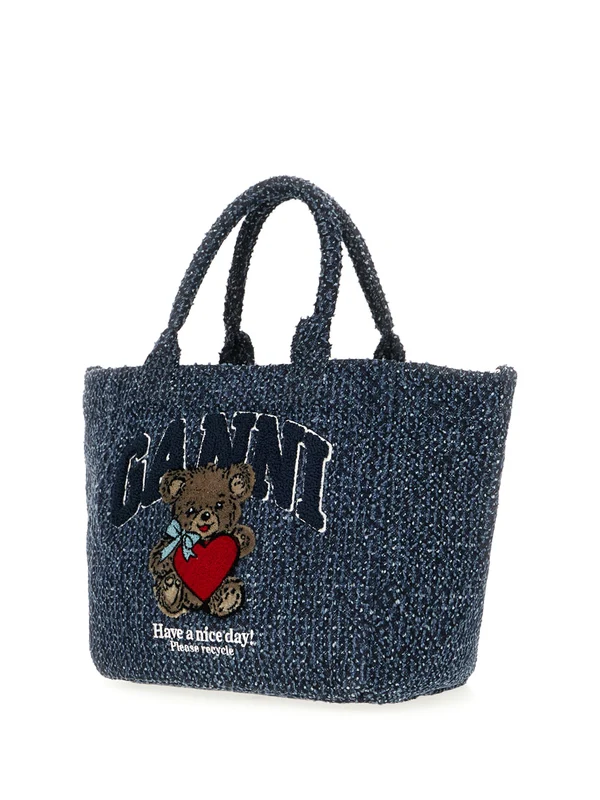 Ganni Blue Tote Bags - Image 2