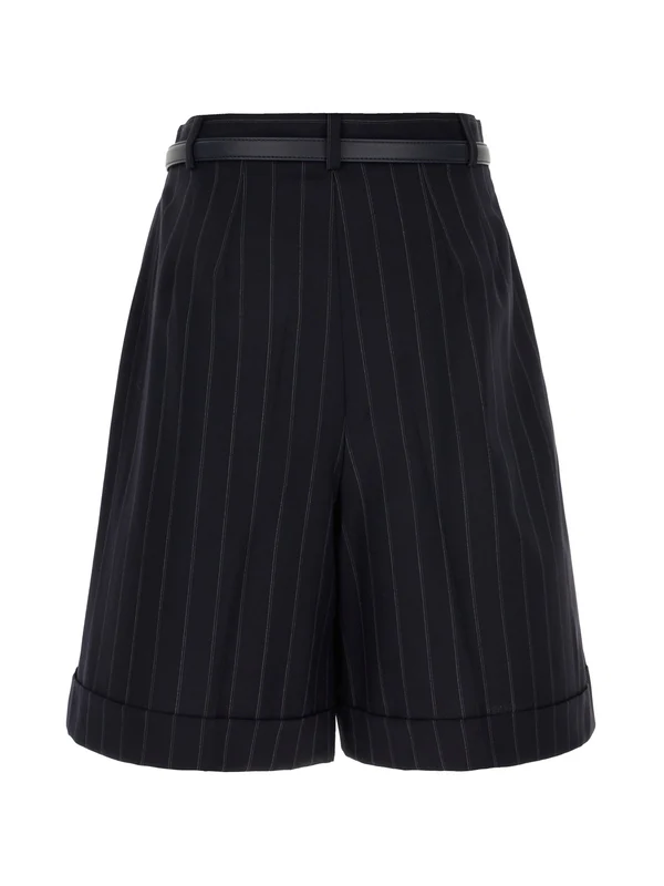 Max Mara Studio Navy Shorts - Image 2