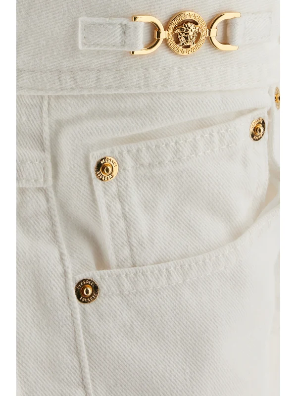Versace White Denim Pants - Image 3