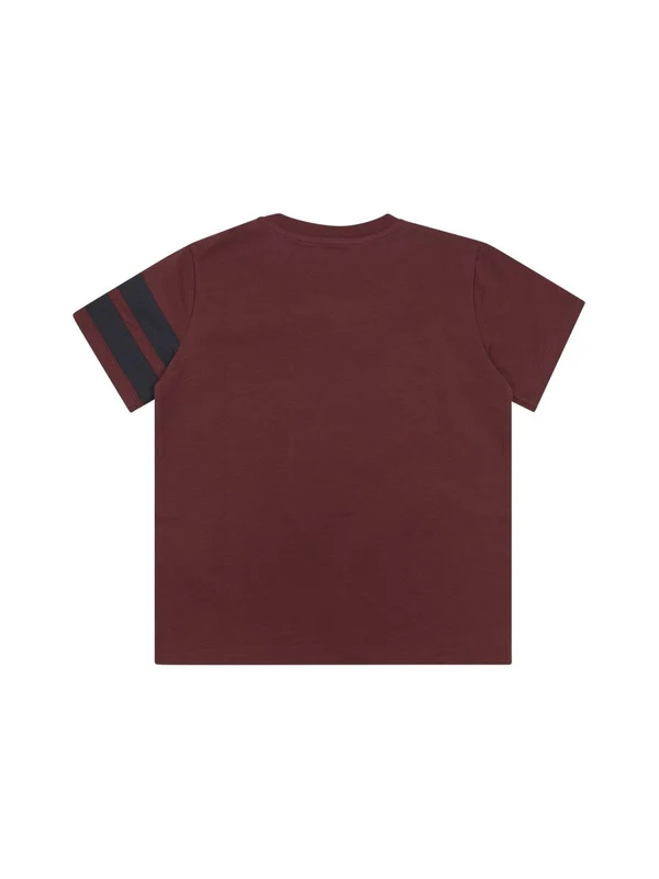 Moncler Burgundy Half Sleeve - Image 2