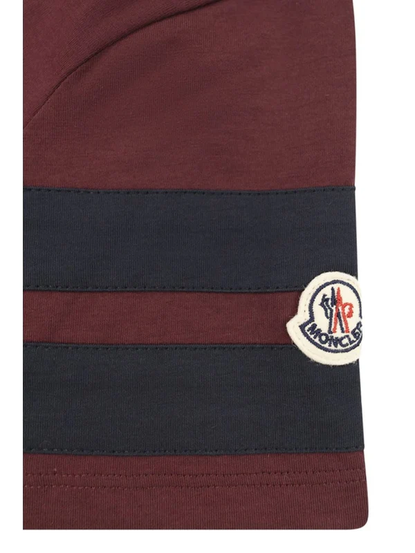 Moncler Burgundy Half Sleeve - Image 3