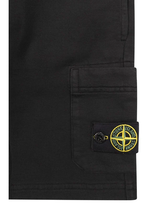 Stone Island Black Shorts - Image 3