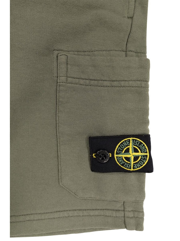 Stone Island Green Shorts - Image 3
