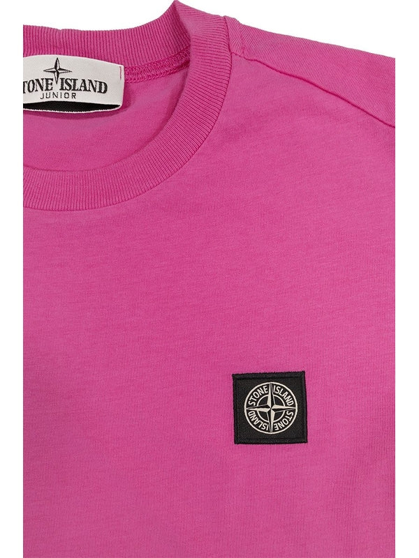 Stone Island Purple Pink Half Sleeve - Image 3