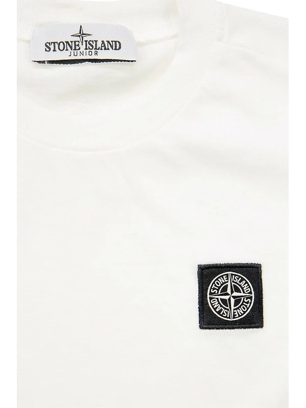 Stone Island White Half Sleeve - Image 3