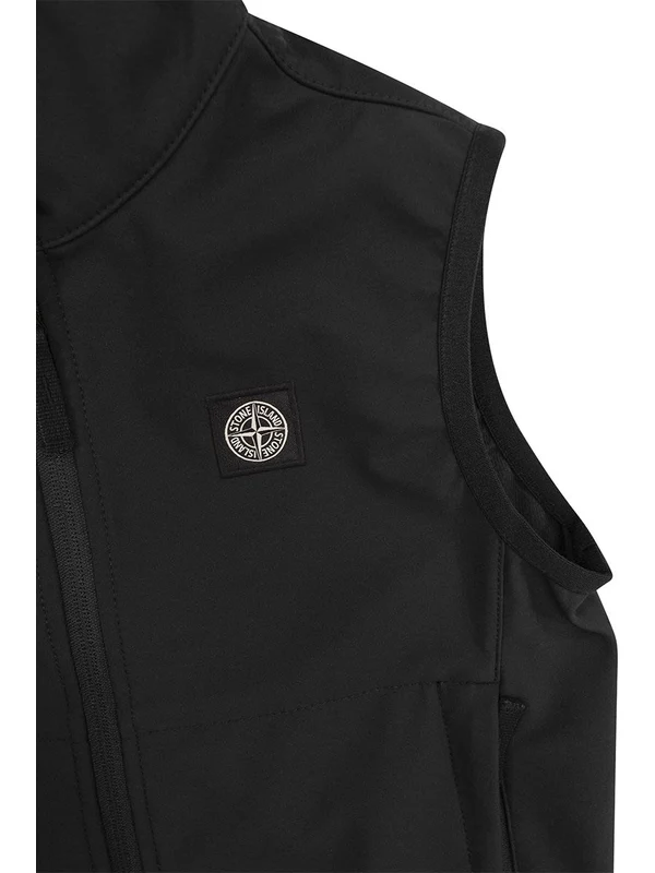 Stone Island Black Vests - Image 3