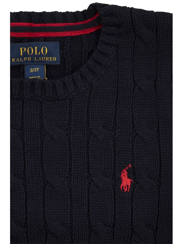 Polo Ralph Lauren Navy Knitted - Image 3
