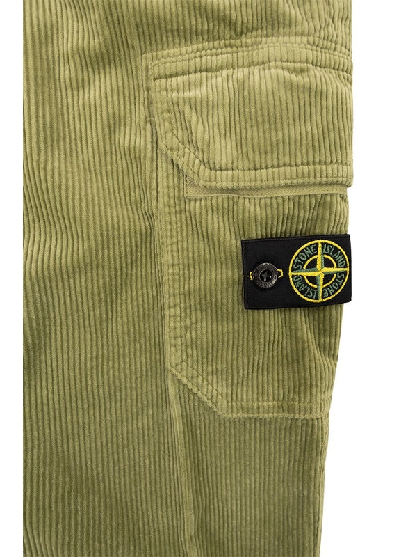 Stone Island Green Casual Pants - Image 3