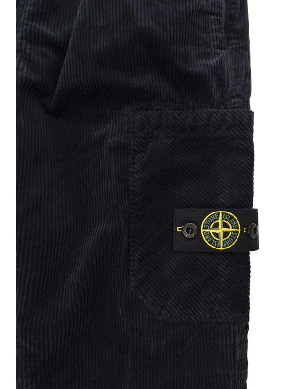 Stone Island Navy Casual Pants - Image 3
