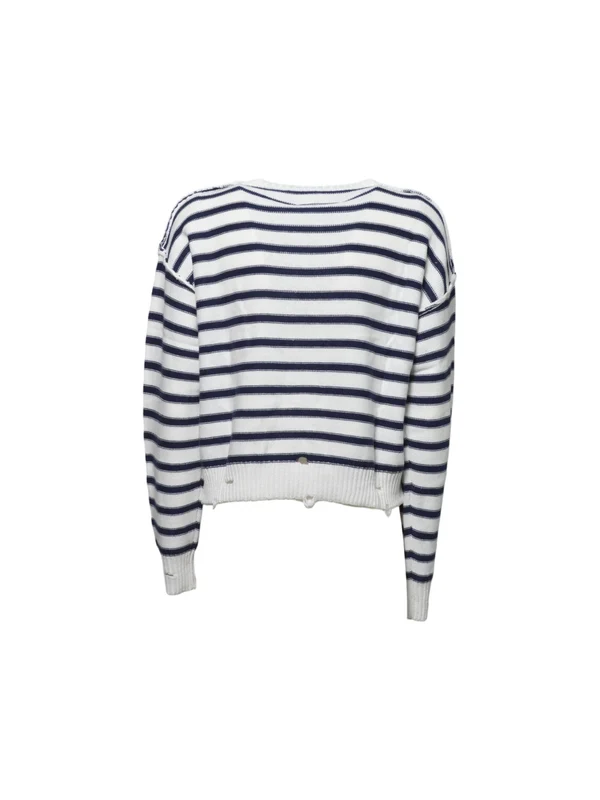 Mm6 Maison Margiela White Striped Knitted - Image 2